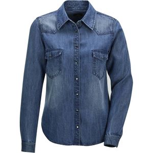 MADELEINE Blouse  blauw denim
