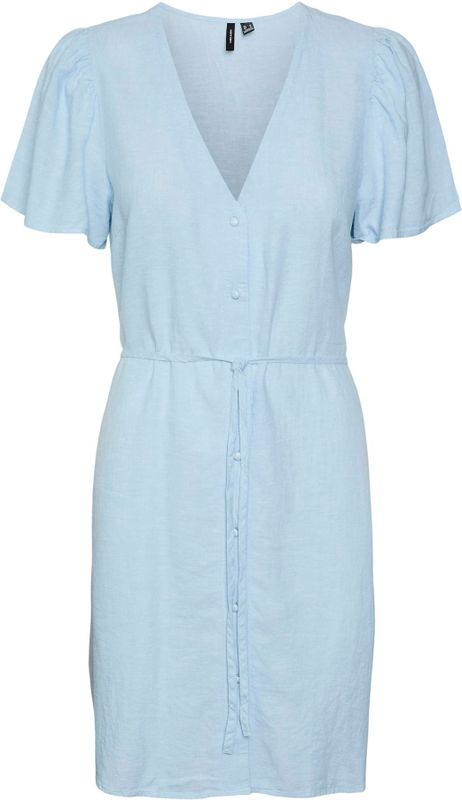 Vmlinn - Korte Jurk - V-Hals - Lange Mouwen - Regular Fit