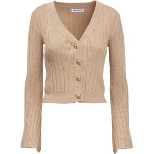 Influencer Gebreid vest  beige