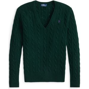 Polo Ralph Lauren - Trui - Donkergroen - V-hals - Lange Mouw