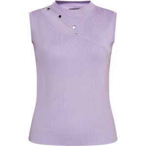 NAEMI Gebreide top  lavendel / zilver