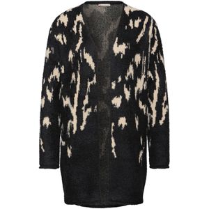 STREET ONE Gebreid vest  beige / zwart gemêleerd