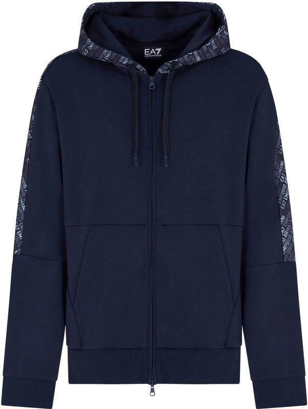 EA7 - 7M000209_AF12660 - Sweater - Navy Melange - Katoen