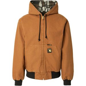 Carhartt WIP Tussenjas '50 Years Anniversary'  chocoladebruin / cognac / lichtgrijs / zwart