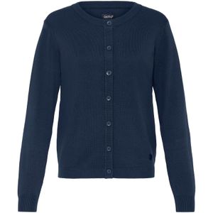 Oxmo Gebreid vest ' OXAIDA '  nachtblauw