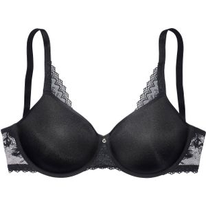 Bralette - Zwart - Microtouch - Licht Gewatteerd - Met Beugel