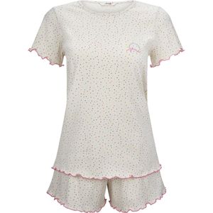 Goldenbay Korte pyjama 'Hazel'  lichtgeel / gemengde kleuren / wolwit