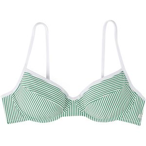 TOMMY HILFIGER Bikinitop  groen / wit