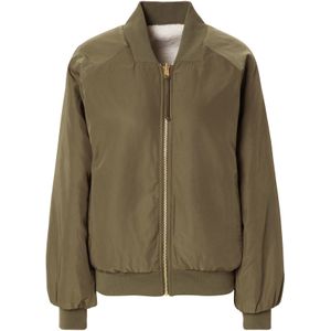 NÜMPH Tussenjas 'Etera'  ecru / olijfgroen