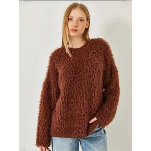 Bianco Lucci Oversized trui  mokka