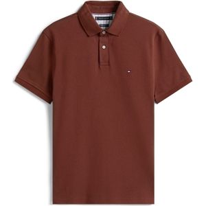 TOMMY HILFIGER Shirt 'CORE 1985'  navy / roestbruin / rood / wit