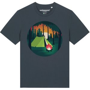 Watapparel Shirt 'Zelten'  antraciet / gemengde kleuren