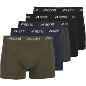 aprel Boxershorts  navy / grijs gemêleerd / olijfgroen / zwart