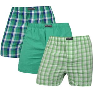 normani Boxershorts  blauw / groen / lichtgroen / wit