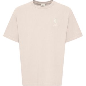 !Solid Shirt 'Ismail'  lichtbeige / wit