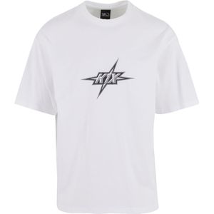 K1X Shirt 'Compass'  lichtgrijs / zwart / wit