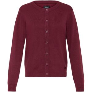 Oxmo Gebreid vest ' OXAIDA '  donkerbruin