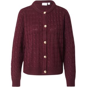 VILA Gebreid vest 'VIPENNE'  wijnrood