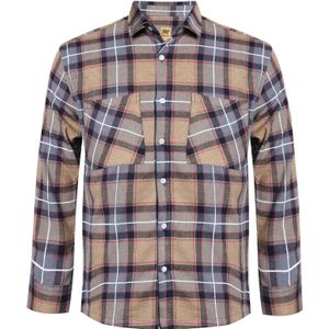 Campus Sutra Overhemd 'Zinnia'  bruin / grijs / zwart / wit