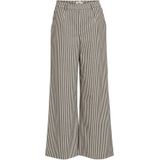 OBJECT Broek 'Lisa'  donkergrijs / wit