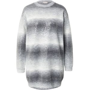 Liu Jo - Korte Gebreide Jurk - Grijs - Wolmix - Ronde Hals