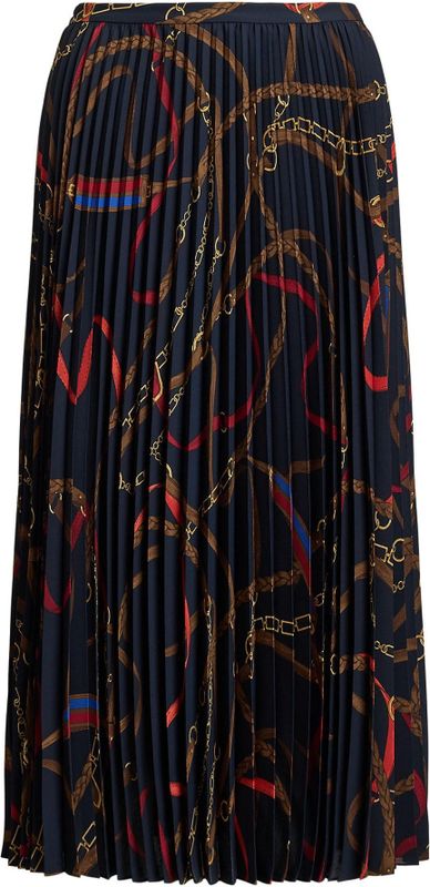 Lauren Ralph Lauren Rok  navy / royal blue/koningsblauw / chocoladebruin / rood