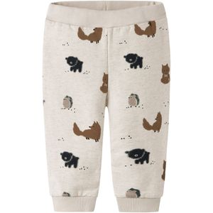 NAME IT Broek 'NBMSOUL'  bruin / taupe / stone grey / zwart