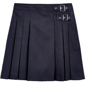 Next - Rok - Nachtblauw - Plissé - Knielengte