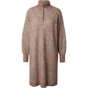 Fransa Gebreide jurk 'Sanny'  bruin gemêleerd