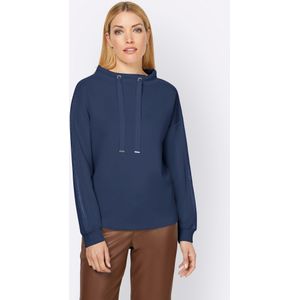Donkerblauw - Sweater - 50% Modaal 44% Polyester 6% Elastaan