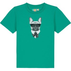 watabout.kids Shirt 'Ein fescher Hund'  grasgroen / gemengde kleuren