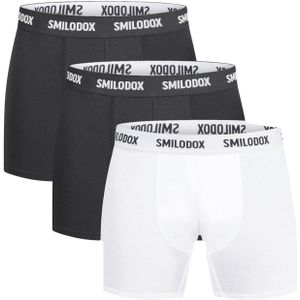 Smilodox Boxershorts 'Larry'  zwart / wit