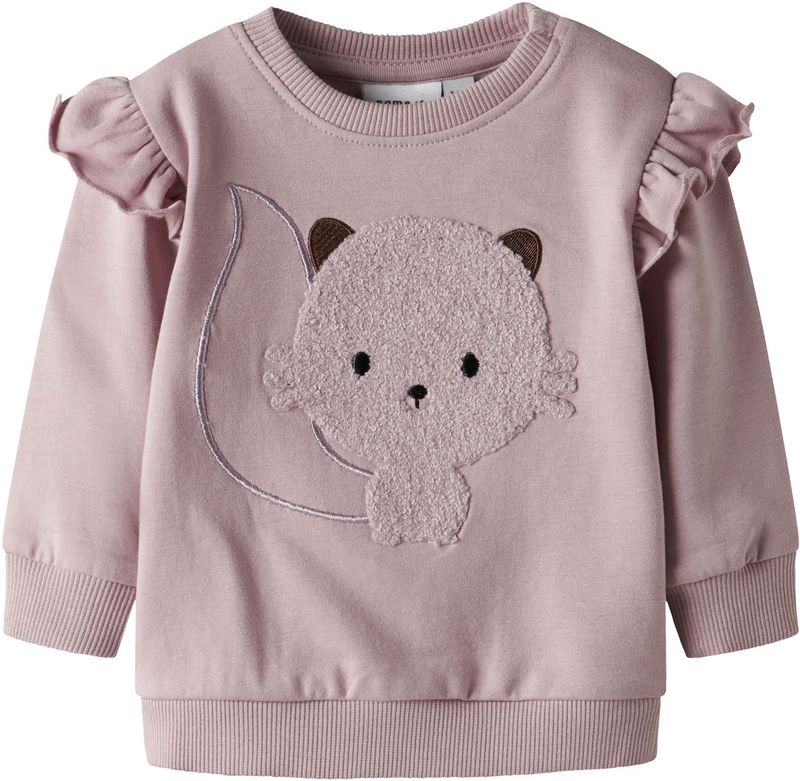 NAME IT Sweatshirt 'NBFSOUND'  sering / zwart