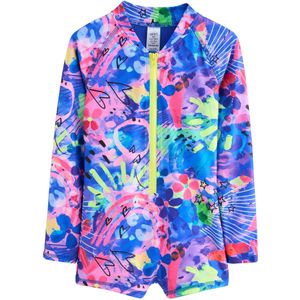 Next Badpak  blauw / groen / neongroen / pink