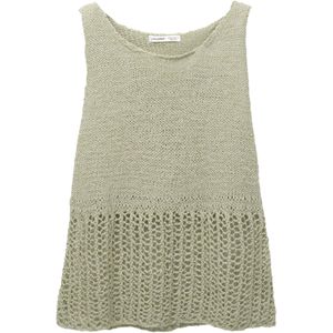 Pull&Bear Gebreide top  pastelgroen