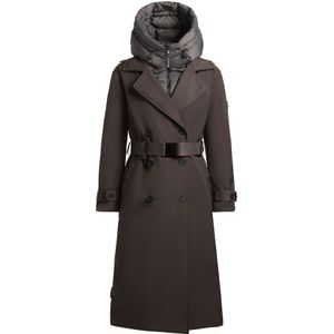 khujo Wintermantel 'Elena2'  donkergrijs