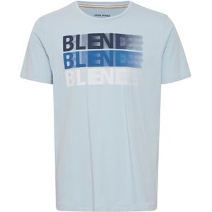 BLEND Shirt  blauw / wit