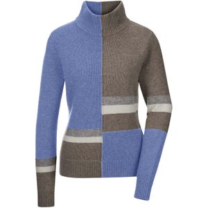 MADELEINE Trui  blauw / bruin / grijs gemêleerd / wit