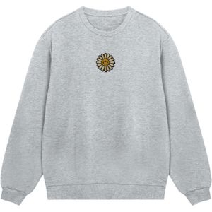 F4NT4STIC Sweatshirt 'Happy Flower'  grijs