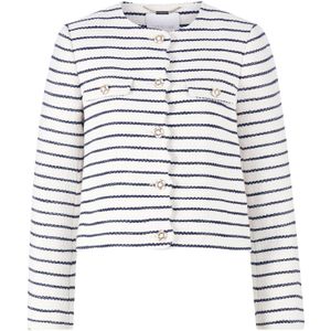 Rich & Royal Tussenjas  donkerblauw / wit / offwhite