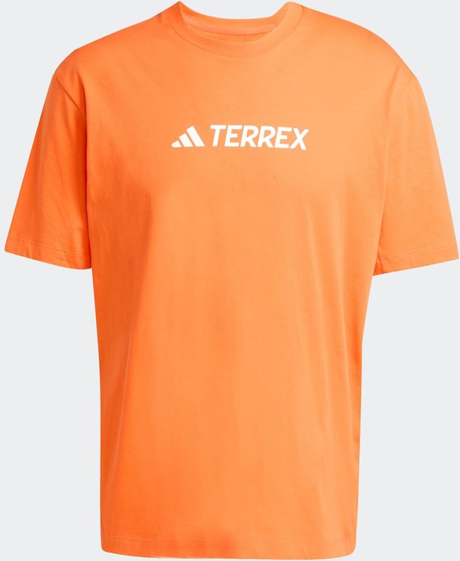 Adidas - Terrex Classic Logo - T-shirt - Wit - 100% Katoen (30% Gerecycled)