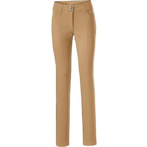 Pantalon - Camel - Katoen/Polyester/Elastaan