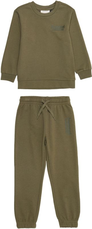 Hummel - Trainingspak - Olijfgroen / Donkergroen