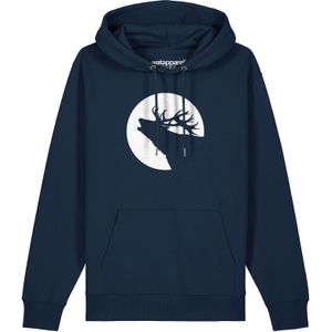 Watapparel Sweatshirt ' Röhrender Hirsch '  navy / wit