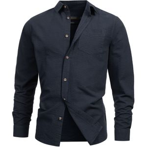 INDICODE JEANS Overhemd 'Caix'  navy