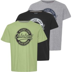 BLEND Shirt  navy / grijs / lichtgroen / zwart / wit