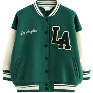 Next - Tussenjas - Groen - College Jacket - Color-Blocking