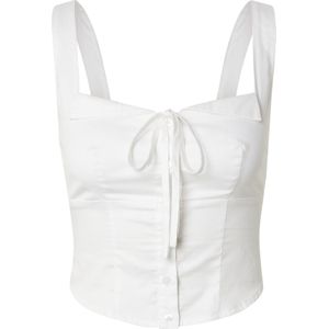 noar studios Top 'CORSET TOP'  wit