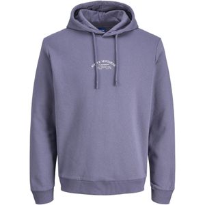 JACK & JONES Sweatshirt  violetblauw / wit