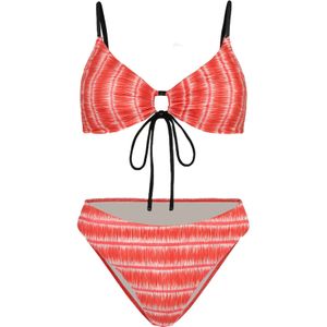 C&City Bikini  rood / oranjerood / zwart / wit